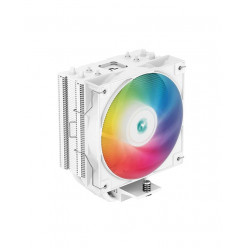 DEEPCOOL Cooler -AG300 WH ARGB-, Gammaxx Series, Intel Socket LGA1700/1200/1151/1150/1155 & AMD AM5/AM4, up to 150W, 1x ARGB LED fan: 92mm, 500~3050 RPM±10%, <30.5 dB(A), 36.75 CFM, 4-pin PWM, Hydro Bearing, 3x 6mm Heatpipes direct contact, White